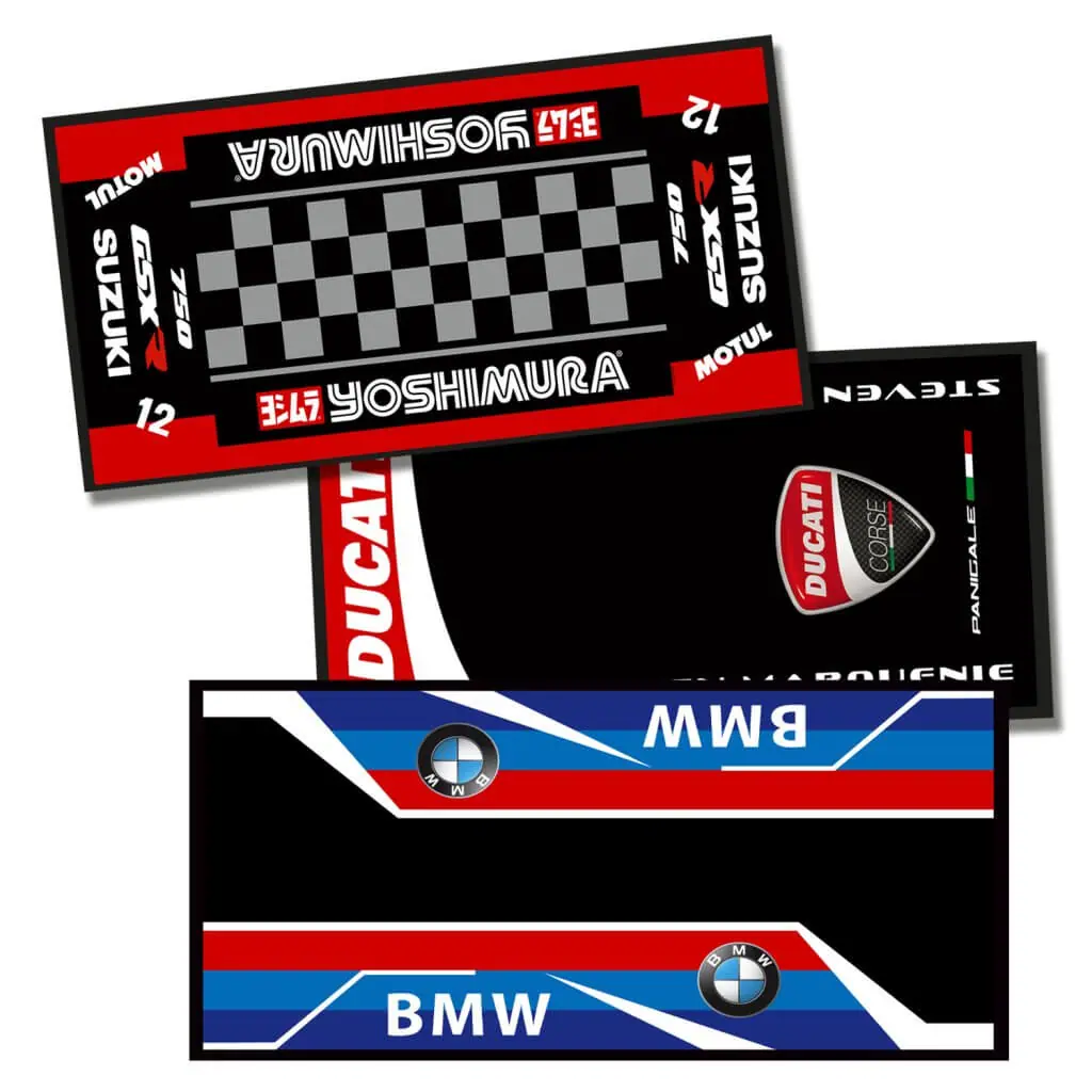 tapis personnalisé moto